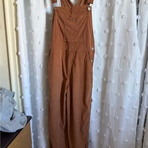 Brown Corduroy Overalls
